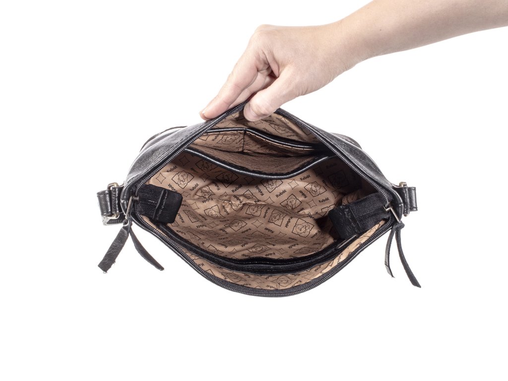 Kožená kabelka do práce Barbora