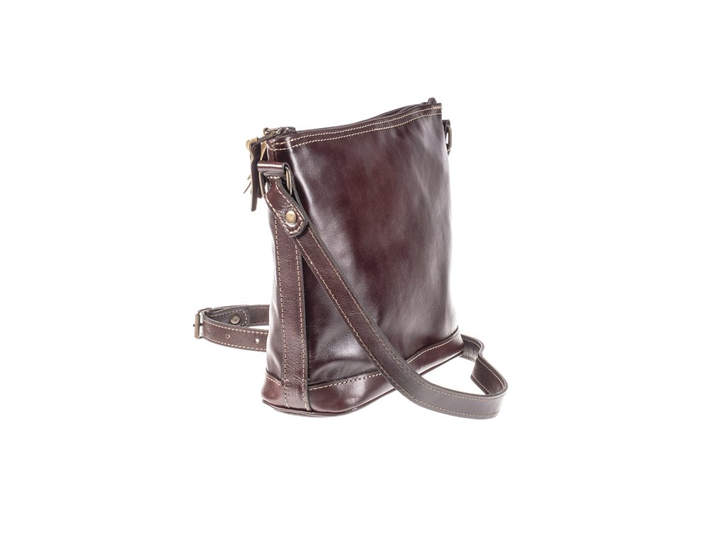 Kožená kabelka do práce Barbora