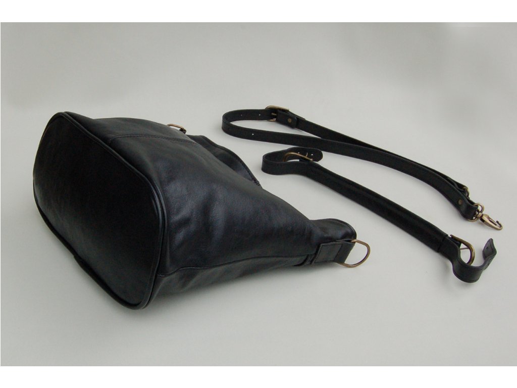 Kožená kabelka s dvěma popruhy Táňa