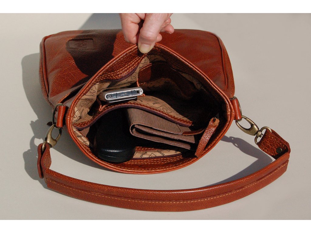 Dámská kožená kabelka Amálka