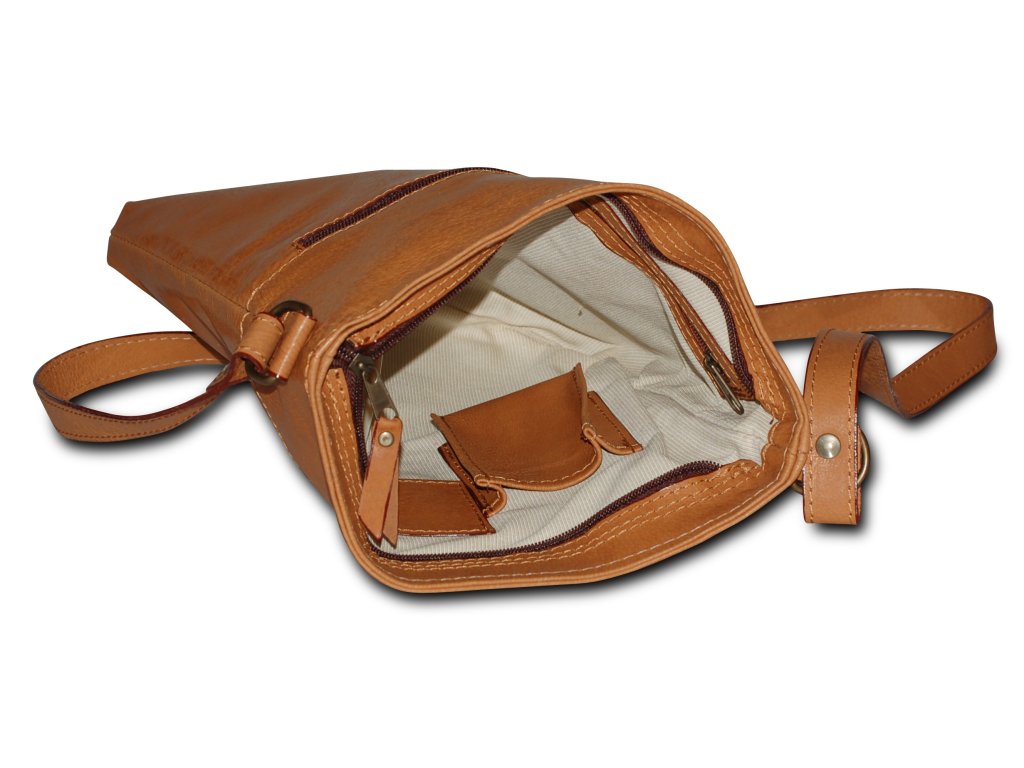 Kožená taška přes rameno Helimann