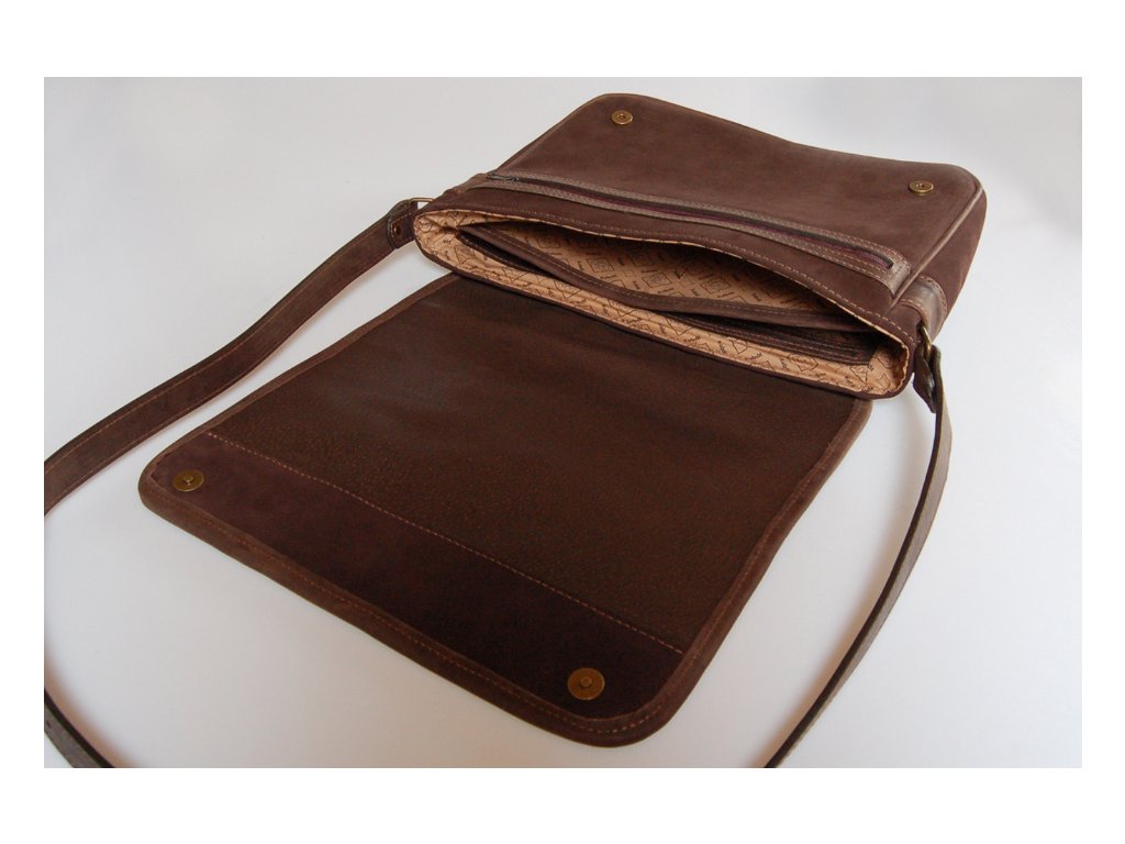 Velká kožená brašna přes rameno Olda