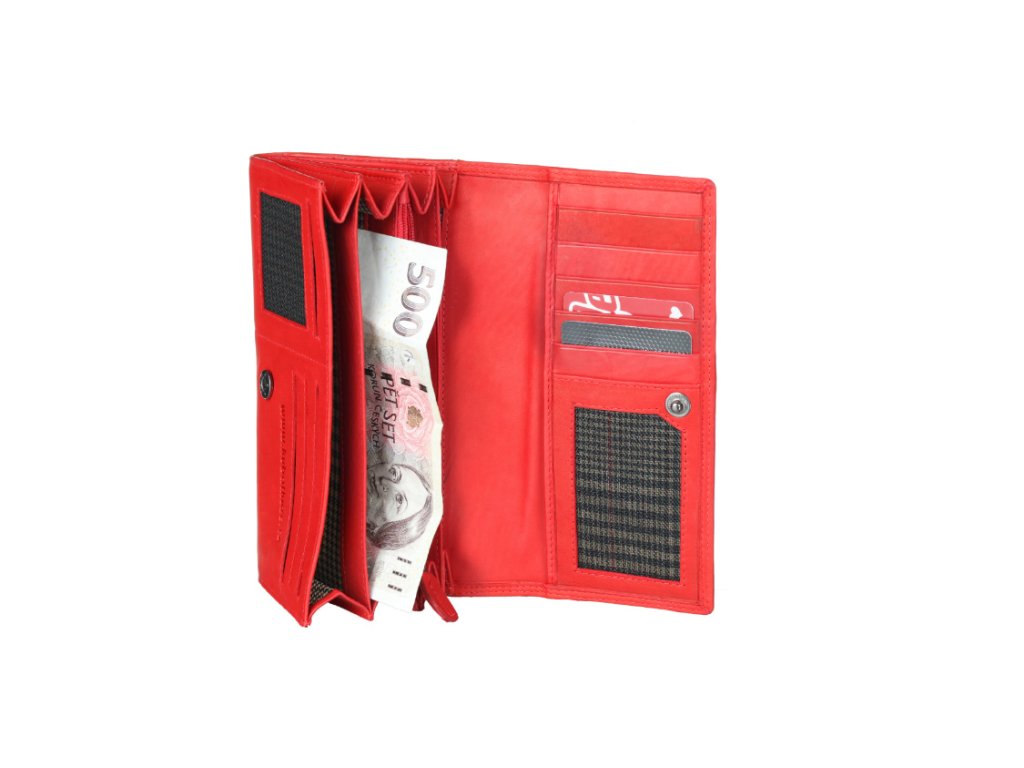 Interiér dámské peněženky KUBÁT – psaníčko