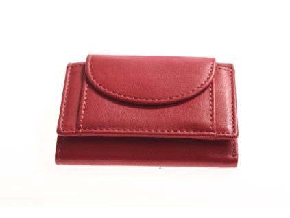 DámskáPánská mini kožená ručně vyrobená peněženka KUBÁT Mia červená 7140462